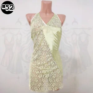 قميص شوميز اخضر بيستاش و سترينك - Chemise de nuit Vert pistache